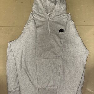 Nike Men's Light Gray Hoodie